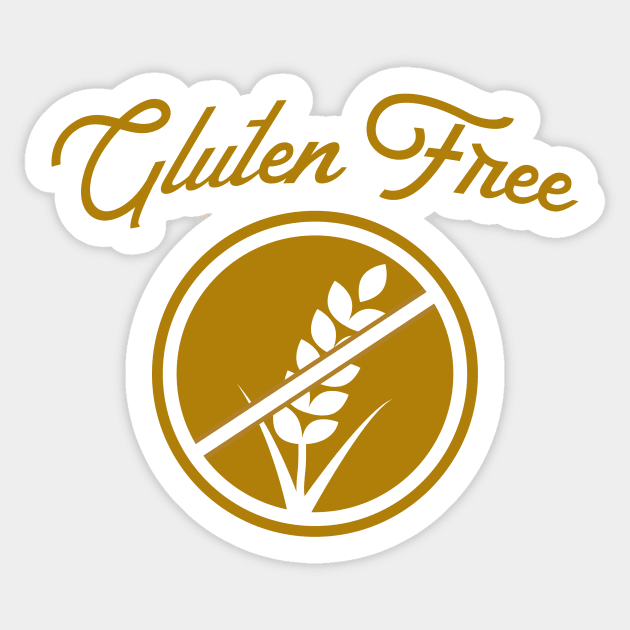 Gluten Free Anti Wheat Shirt Sticker by glutenfreegear